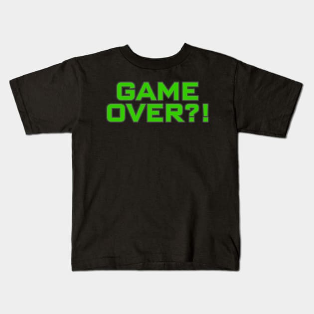 Game Over - Judgment Has Arrived Kids T-Shirt by Punch Black